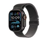 Apple Watch Ultra2 v2 Cellular 49mm Black Titanium Case with Black Titanium Milanese Loop - S