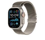 Apple Watch 49mm Milanese Loop: Natural Titanium Milanese Loop - Large