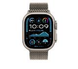 Apple Watch 49mm Milanese Loop: Natural Titanium Milanese Loop - Large