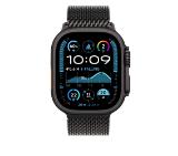 Apple Watch 49mm Milanese Loop: Black Titanium Milanese Loop - Large