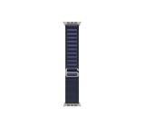 Apple Watch 49mm Loop: Navy Alpine Loop - Small - Natural Titanium Finish