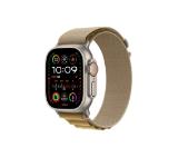 Apple Watch 49mm Loop: Tan Alpine Loop - Small - Natural Titanium Finish