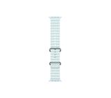 Apple Watch 49mm Band: Ice Blue Ocean Band - Natural Titanium Finish