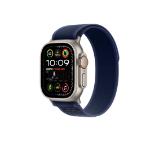 Apple Watch 49mm Loop: Blue Trail Loop - S/M - Natural Titanium Finish