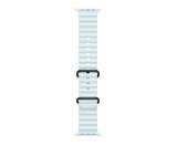 Apple Watch 49mm Band: Ice Blue Ocean Band - Black Titanium Finish