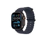 Apple Watch 49mm Band: Navy Ocean Band - Black Titanium Finish