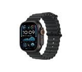 Apple Watch 49mm Band: Black Ocean Band - Black Titanium Finish