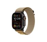 Apple Watch 49mm Loop: Tan Alpine Loop - Small - Black Titanium Finish