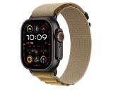 Apple Watch 49mm Loop: Tan Alpine Loop - Large - Black Titanium Finish