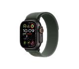 Apple Watch 49mm Loop: Green Trail Loop - S/M - Black Titanium Finish