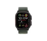 Apple Watch 49mm Loop: Green Trail Loop - S/M - Black Titanium Finish