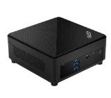 MSI CUBI 5 12M-005EU, i3-1215U (6C/8T, up to 4.40 GHz, 10 MB), 8GB DDR4 (3200MHz up to 64GB), 256GB SSD M.2 NVMe PCIe Gen4 x4, WiFi 6, BT, 2x RJ45, 4x USB 3.2 Gen 2 Type A, Thunderbolt 4, Black, 0.66 Liter, 0.55 kg, 2YR, VESA 100 and 75, Windows 11 Home