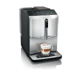 Siemens TF303E01, Fully automatic coffee machine EQ300, 15 bar pump pressure, Display (text & symbols), Double cup for coffee, 5 coffee strengths, 5 Beverage variety amount, Bean lid with aroma-protecting rubber sealing