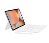 Samsung Tab S10+/S9+/S9 FE+ Book Cover Keyboard Slim White