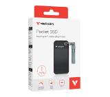 Verbatim Pocket SSD USB 3.2 Gen 2 1TB Black/Grey