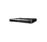 HikVision 16-ch PoE 1U K Series AcuSense 4K NVR, up to 12 MP, H.265+, 160 Mbps, 2 SATA HDD up to 10TB each, 2 USB, Audio Output: 1-ch, RCA (Linear, 1 kOhm), Video Output: HDMI 4K, VGA 1080p