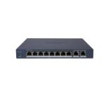 HikVision 10 Port Gigabit Smart POE Switch, 8x Gigabit PoE port, 2x Gigabit RJ45 port, Power Budget 60W, Up to 300 m Long Range PoE Transmission