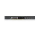 Zyxel XGS1935-28HP, 28 Port Lite-L3 Smart Managed PoE Switch, 24x Gigabit PoE and 4x 10G SFP+, hybrid mode, standalone or NebulaFlex Cloud, 375 Watt PoE