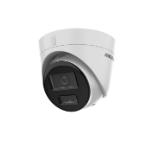 HikVision 4 MP Smart Hybrid Light Fixed Turret Network Camera, 2.8mm, IR, White Light up to 30m, 120 dB WDR, H.265+, IP67, built-in microphone, built-in memory card slot, support micro SDXC (512GB), 12Vdc/PoE 6.5W