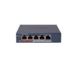 HikVision 5 Port Fast Ethernet Smart POE Switch, 4x 10/100 Mbps PoE port, 1x 10/100 Mbps RJ45 port, Power Budget 60W, Up to 300 m Long Range PoE Transmission