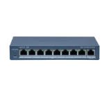 HikVision 9 Port Fast Ethernet Smart POE Switch, 8x 10/100M PoE ports, 1x Gigabit RJ45 port, Power Budget 110 W, Up to 300 m Long Range PoE Transmission