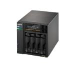 Asustor Lockerstor 4 Gen3 AS6804T 4 Bay NAS, AMD Ryzen Embedded Quad-Core 2.3GHz (burst up to 3.8GHz), Dual USB 4 Ports, Dual 10GbE Ports, Dual 5GbE Ports, 16G ECC RAM DDR5 (Max. 64GB) 4x M.2 SSD Slots (Diskless), 2 x Type C, Black