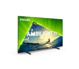 Philips 43PUS8209/12, 43" 4K Ultra HD QLED, 3840x2160, DVB-T/T2/T2-HD/C/S/S2, 60Hz, Ambilight 3, Pixel Precise UHD, HDR+, Titan OS, Dolby Atmos, VRR, 3*HDMI, 2*USB, 802.11n, 20W RMS, Black