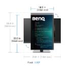 BenQ RD240Q, 24.1ї, 2560x1600 WQXGA, Programming Monitor, 16:10, 1.07 billions col., HDR10, 1000:1, 20M:1 DCR, 300 cd/m2, HDMI 2.0, DP 1.4, USB-C (90W), Flicker-free, B.I. Gen2, Low Blue Light+, Night Hours Prot., Sp.2W, Height Adj.,Tilt,Swiv, Pivot