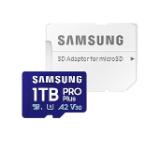 Samsung 1TB micro SD Card PRO Plus with Adapter, UHS-I, Read 180MB/s - Write 130MB/s