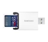 Samsung 128GB SD Card PRO Ultimate with USB Reader, U3, V30 , Read 200MB/s - Write 130MB/s