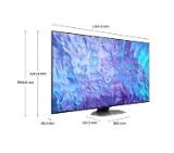 Samsung 98'' 98Q80 4K QLED , SMART, Bluetooth 5.2, Wi-Fi 5, 4xHDMI 2.1, 2xUSB, Carbon Silver