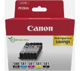 Canon PGI-580/CLI-581 PBK/C/M/Y Pigment + Ink Cartridge Multi Pack