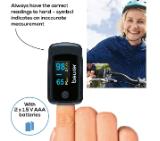 Beurer PO 45 Pulse oximeter; measurement of arterial oxygen saturanion, heart rate; perfusion index;graphic pulse display; medical device