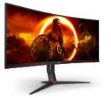 AOC CU34G2XP/BK, 34" Curved 1500R VA, WLED, 3440x1440@180Hz, 1ms GtG, 1ms MPRT, 430 cd/m2, 4000:1, 80M:1 DCR, Tilt, Height Adjust, Swivel, 2xHDMI, 2xDP, USB hub