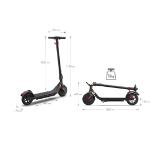 Sharp Electric Scooter, Range per charge: 25 km, LED Display, USB Charging Port, Bluetooth, IPX4 certification, Wheel size: 8.5", Dual brake systems, Wooden illuminated deck, Max load: 120 kg, Black + Sharp SG-PH01EW-1P - WiFi Smart Plug