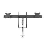 Neomounts Next One Desk Mount, double display crossbar (topfix clamp/grommet)