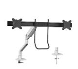 Neomounts Next One Desk Mount, double display crossbar (topfix clamp/grommet)