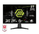 MSI MAG 275QF, 27", Rapid IPS, 0.5ms, 180Hz, AG, WQHD 2560x1440, Adaptive-Sync, AI Vision, CONSOLE MODE, LBL, Anti-Flicker, 100M:1, 300 nits, 1x DP(1.4), 2x HDMI (2.0b), Headphone-out, Tilt, VESA 100, Frameless, 9S6-3CE21M-022