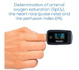 Beurer PO 45 Pulse oximeter; measurement of arterial oxygen saturanion, heart rate; perfusion index;graphic pulse display; medical device