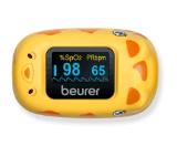 Beurer PO 13 KIDS Pulse Oximeter, Measurement of arterial oxygen saturation (SpO2) and heart rate (pulse), Adapted to suit children's fingers, Measurement within 8 seconds, Colour display with 4 available views, Medical device