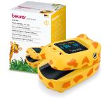 Beurer PO 13 KIDS Pulse Oximeter, Measurement of arterial oxygen saturation (SpO2) and heart rate (pulse), Adapted to suit children's fingers, Measurement within 8 seconds, Colour display with 4 available views, Medical device