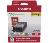 Canon CLI-581 XL C/M/Y/BK PVP + Canon Photo Paper Variety Pack A4 & 10 x 15cm (VP-101)