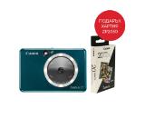 Canon instant camera printer  Zoemini S2 ZV223, Teal + Zink Paper ZP-203020S 20 Sheets (5 x 7.6 cm)