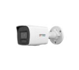 HikVision 4 MP ColorVu with Smart Hybrid Light Fixed Bullet Network Camera, 4 mm, F1.0, IR, White Light up to 30m, H.265+, IP67, built-in microphone, 12Vdc/PoE 7.5W