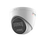 HikVision 4 MP ColorVu with Smart Hybrid Light Fixed Turret Network Camera, 2.8 mm, F1.0, IR, White Light up to 30m, H.265+, IP67, built-in microphone, 12Vdc/PoE 7.5W