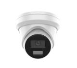 HikVision 4 MP Acusense Smart Hybrid Light Fixed Turret Network Camera, 2.8 mm, F1.6, IR, White Light up to 30m, H.265+, IP67, built-in dual-microphone, built-in memory card slot (up to 512GB), 12Vdc/PoE 9W