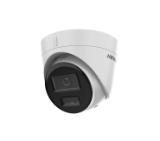 HikVision 2 MP Smart Hybrid Light Fixed Turret Network Camera, 2.8 mm, F1.6, IR, White Light up to 30m, H.265+, IP67, built-in microphone, built-in memory card slot ( up to 512GB), 12Vdc/PoE 6.5W