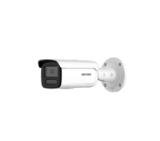 HikVision 4 MP Smart Hybrid Light with ColorVu Fixed Bullet Network Camera, 4 mm, F1.0, IR, White Light up to 60m, H.265+, IP67, built-in memory card slot (up to 512GB), 12Vdc/PoE 9 W