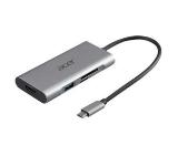 Acer 7in1 Type C dongle: 1 x HDMI, 3 x USB3.2, 1 x SD/TF, 1 x PD, Up to 5Gbps Data transmission speed