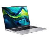 Acer Aspire Lite 16, AL16-52P-50A8, i5 1334U (up to 4.60GHz, 12MB), 16" WUXGA (1920 x 1200)IPS, 1*16GB DDR5 4800MHz (1 slot free), 512GB PCIe NVMe SSD, Intel Iris Xe Graphics, 2.0MP FHD Cam, Wi-Fi 6AX201+BT 5.1, No OS, Silver